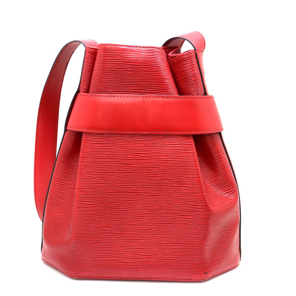 Louis Vuitton Leather Epi Sac Bag Shoulder Red Paul De - Picture 1 of 11